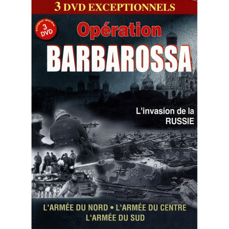 OPERATION BARBAROSSA - L'Armée du Nord / L'Armée du Centre / L'Armée du Sud - 3 DVD