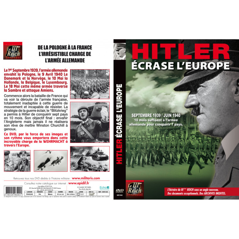 HITLER ECRASE L EUROPE - DVD,