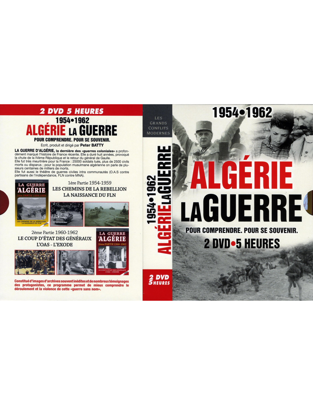 ALGERIE LA GUERRE 1954 -1962 - 2 DVD